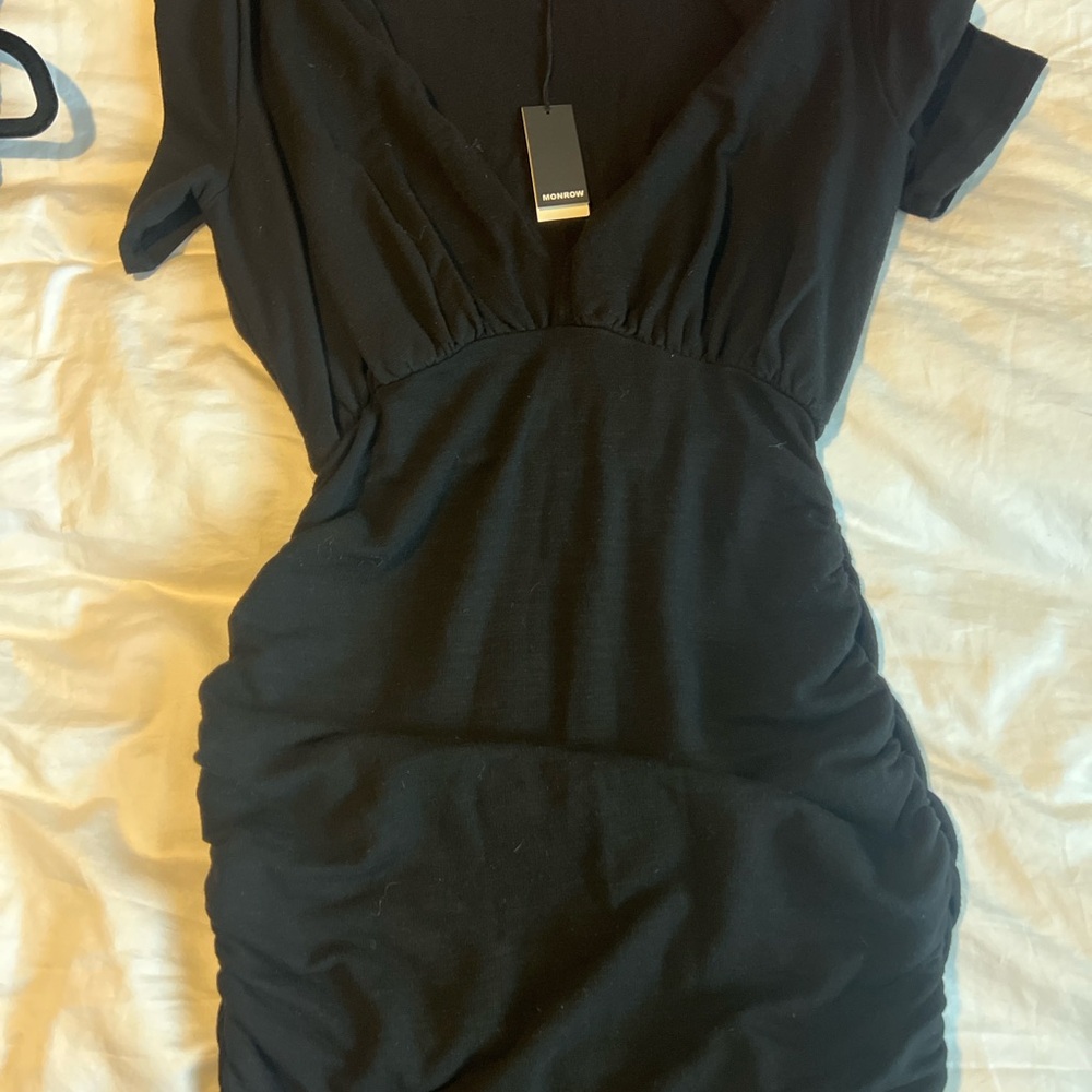 Monrow Black Mini Dress